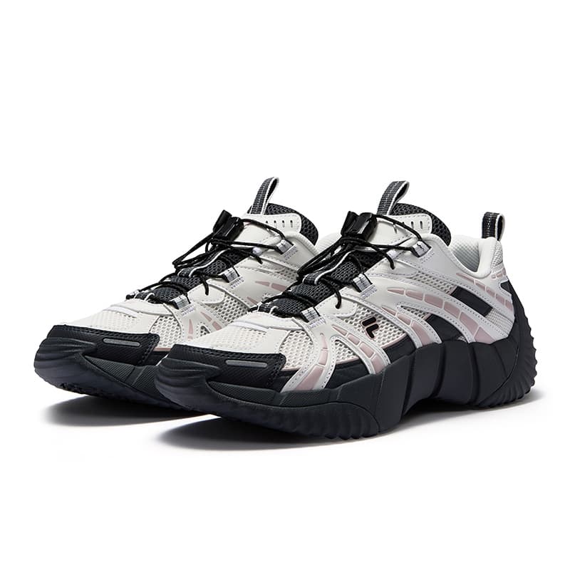 Кроссовки FILA FUSION BONE II Vertebra Shoes 2 Дышащий Low Топ Повседневная обувь Женские Серый - изображение 3