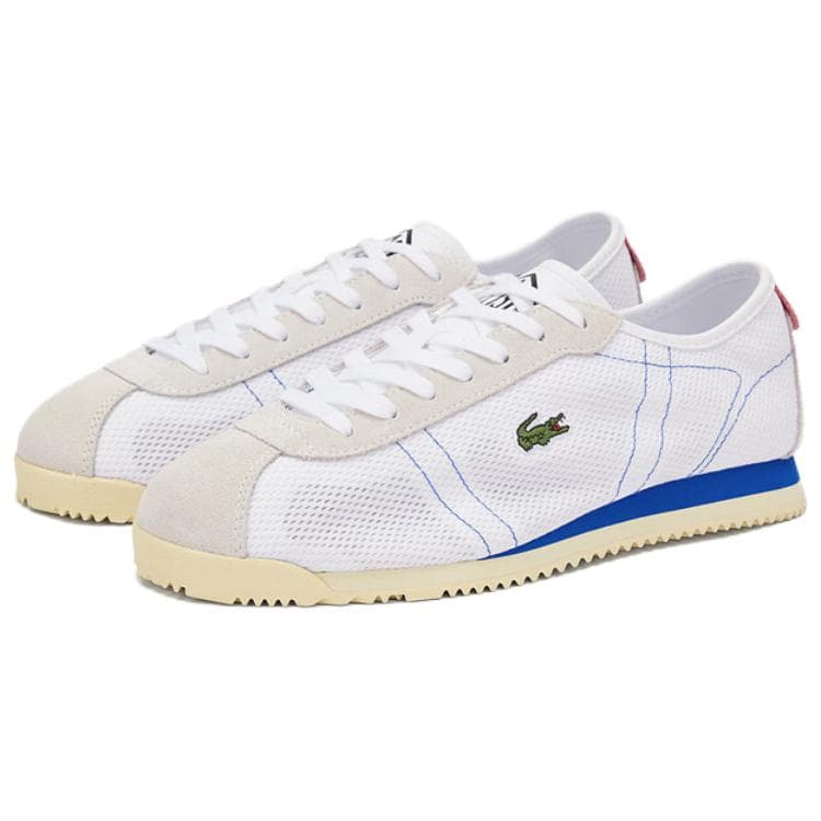 Кроссовки LACOSTE Клуб Низкий Топ Повседневная Обувь Мужская Белый Синий - изображение 3