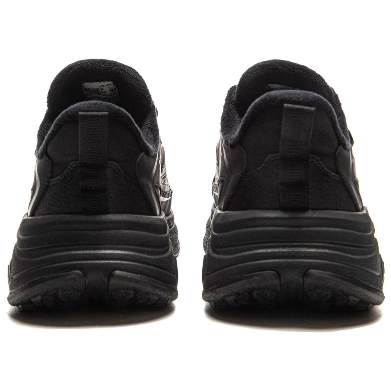 Кроссовки Li-Ning LINING Cloud 2LOW Флисовая подкладка Светоотражающий Мягкий Покрытие на платформе Увеличение роста Удобный Амортизация Противоскользящий Износостойкий Термозащитный Oтскок Лоу-топы Повседневный Унисекс Черный - изображение 5