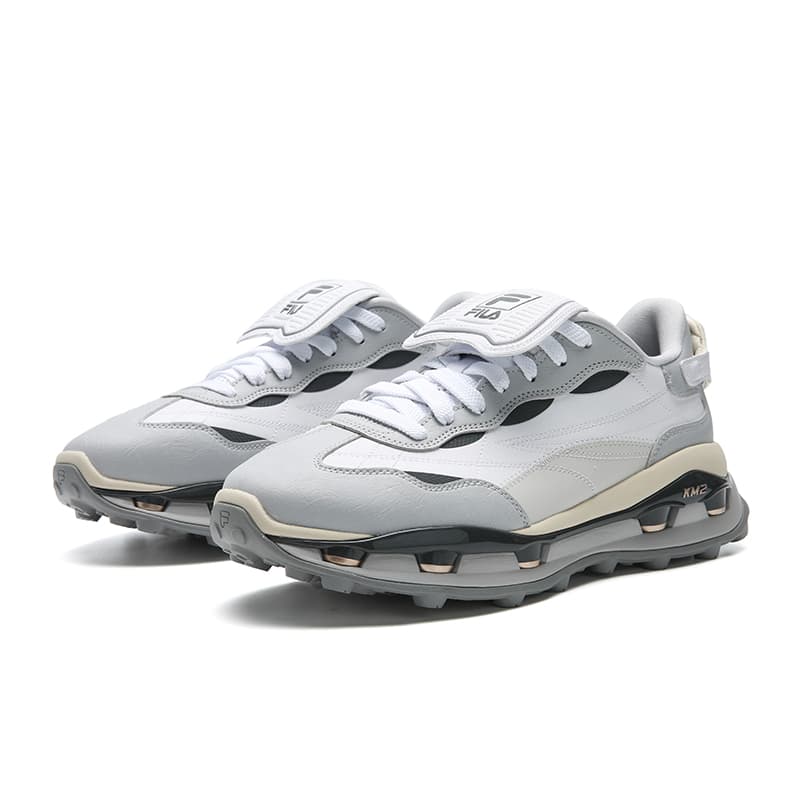 Кроссовки FILA KM2 Low Топ Повседневная обувь Мужская Белая Серая - изображение 3