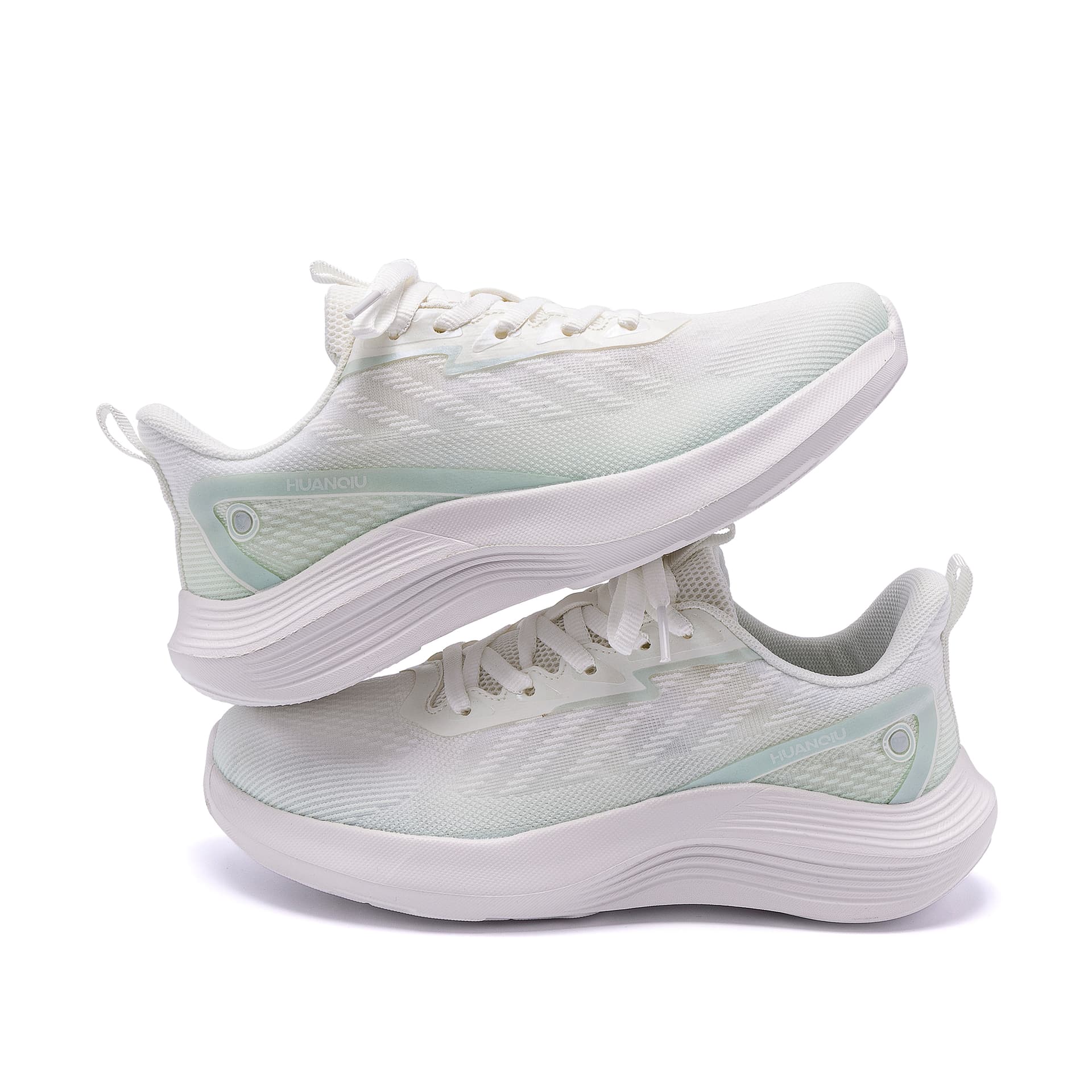 Кроссовки HUANQIU Low Топ Повседневная обувь Women's White Зелёный - изображение 11