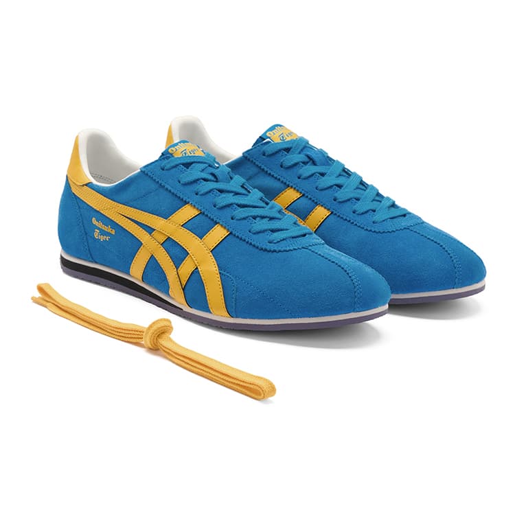 Кроссовки Onitsuka Tiger Runspark Low Casual Обувь Унисекс Синий Желтый - изображение 4