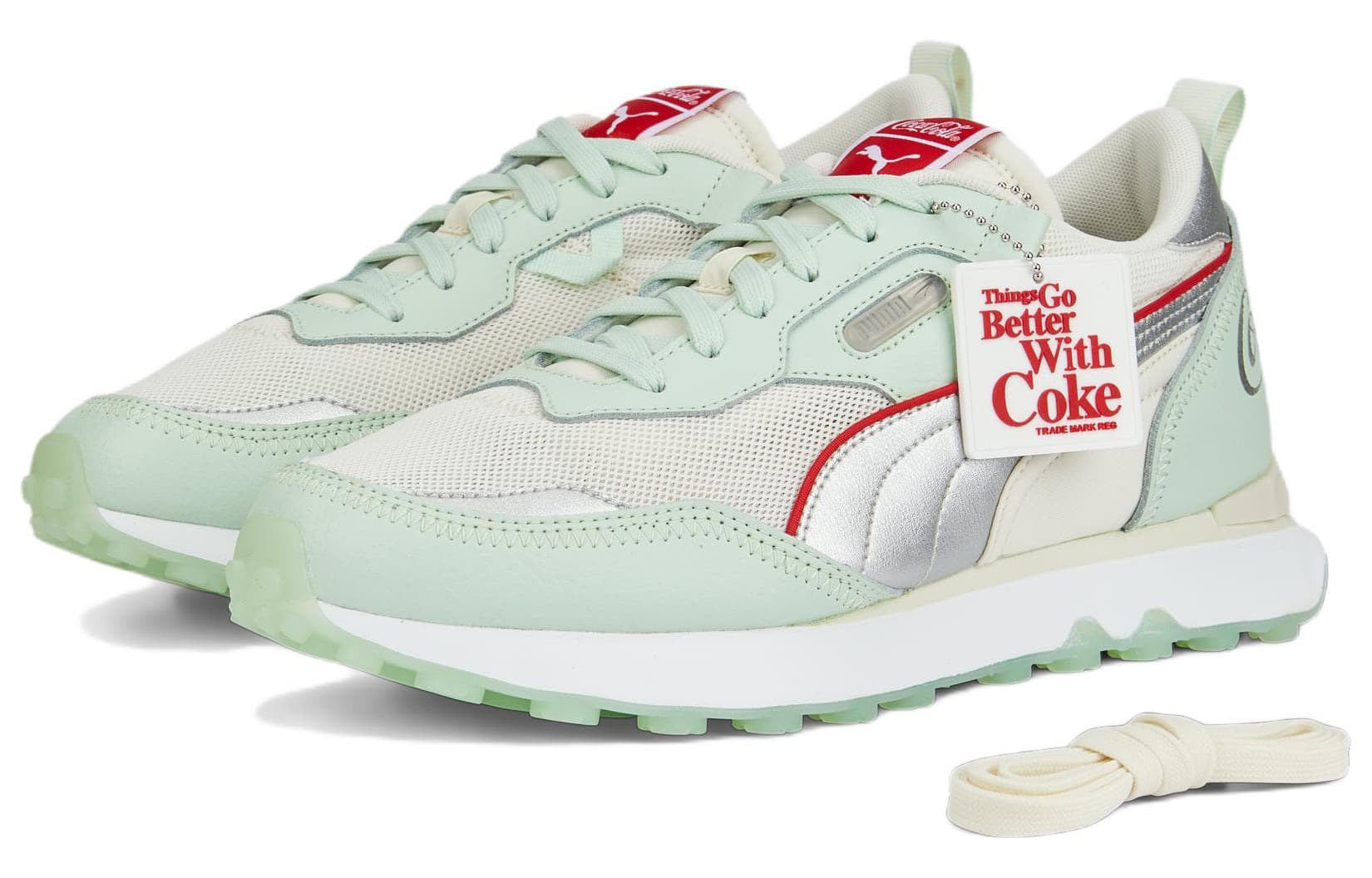 Кроссовки Coca Cola x Puma Rider FV LE Light Green - изображение 3
