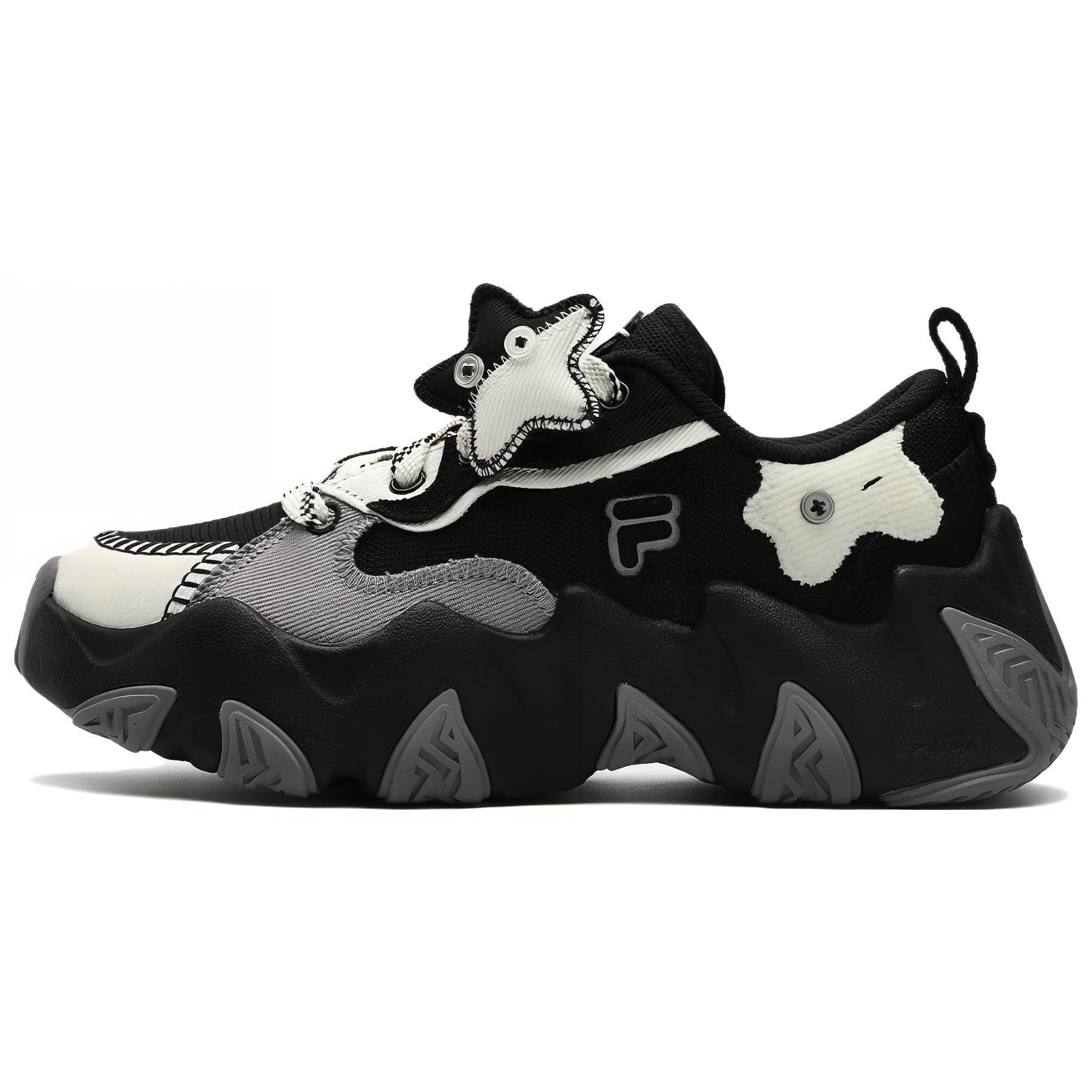 Кроссовки FILA FUSION STARFISH CANVAS Текстиль Синтетическая кожа Универсальная Низкий Верх Повседневная обувь Женская Черная - изображение 1