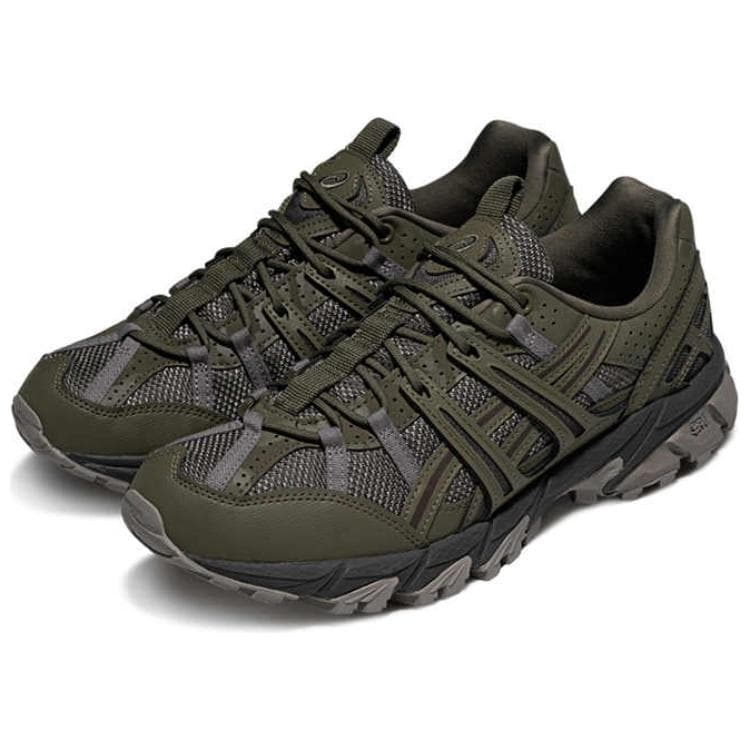 Кроссовки Asics Gel Sonoma 15 50 Износостойкий и Легкий Низкий Верх Повседневная Обувь Унисекс Серый Зеленый - изображение 2