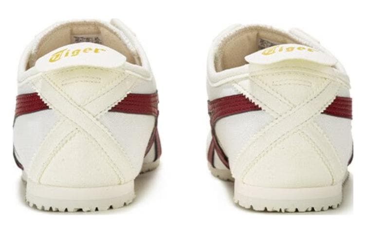 Кроссовки Onitsuka Tiger MEXICO 66 Текстиль Синтетическая кожа Амортизация Противоскользящий Устойчивый к истиранию Низкий верх - изображение 4