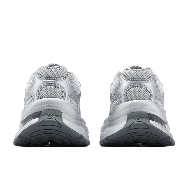 Кроссовки 361° Heart Shoes противоскользящие устойчивые к истиранию низкий топ повседневная обувь для женщин серебряный серый - изображение 4