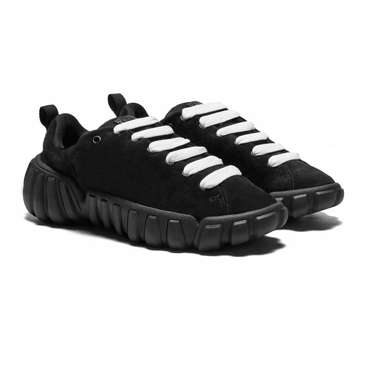 Кроссовки Onitsuka Tiger Dentigre Устойчивая к истиранию Низкая Повседневная Обувь Унисекс Черная - изображение 4