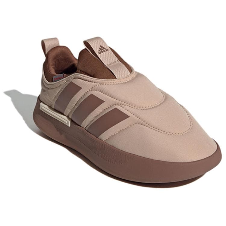 Кроссовки Adidas Adipuff Термическая Низкая Обувь Повседневная Унисекс Коричневая - изображение 3