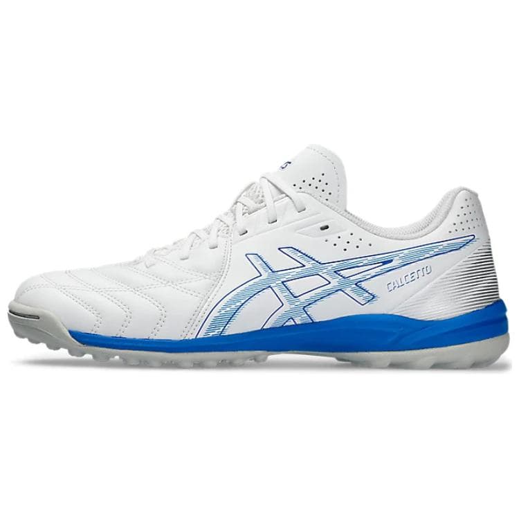 Кроссовки для футбола Asics Calcetto TF White Blue - изображение 1