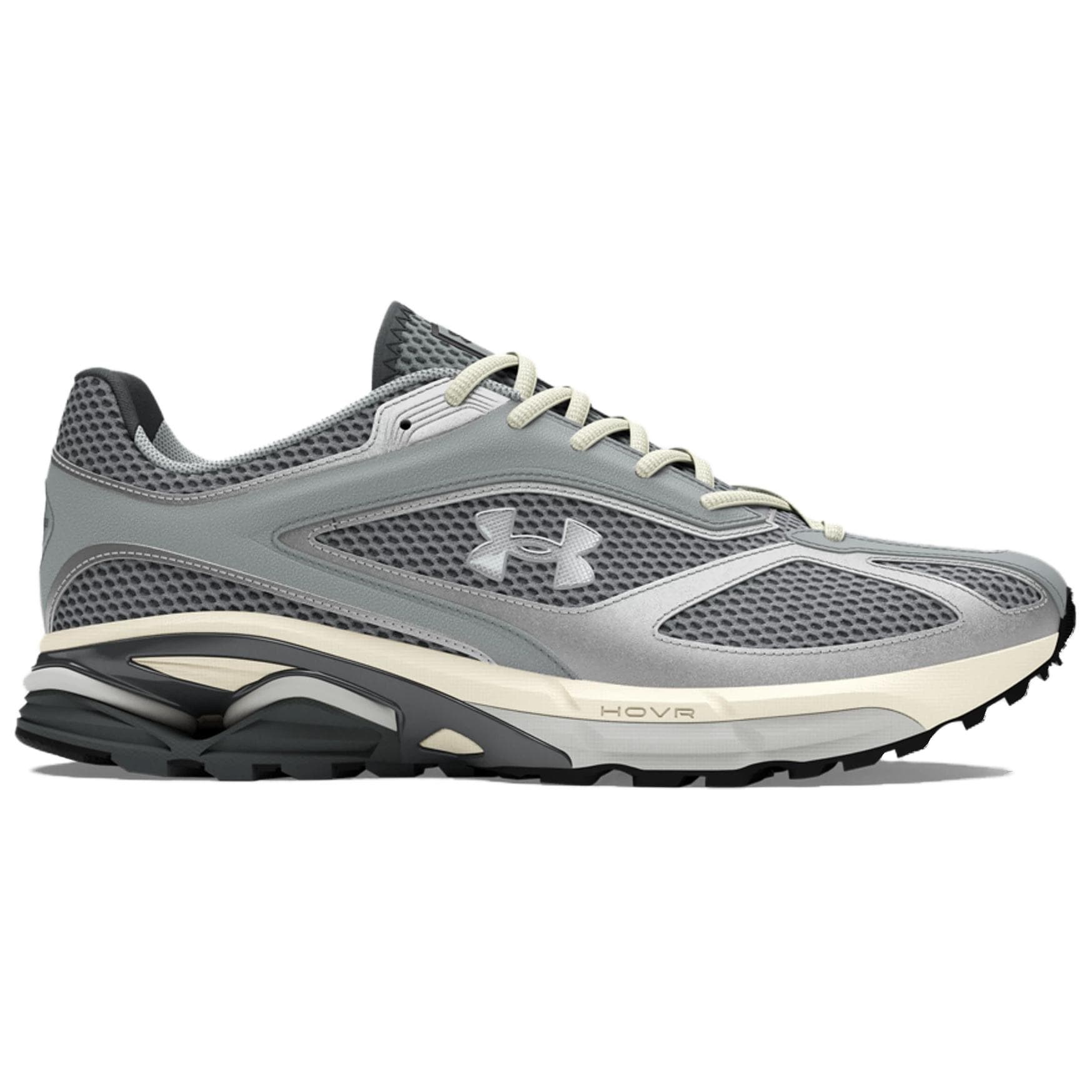 Кроссовки Under Armour HOVR Apparition Покрытие Низкий Топ Повседневная Обувь Унисекс Серый Белый - изображение 2