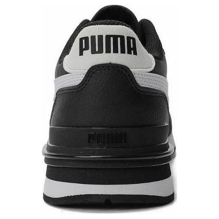 Кроссовки PUMA ST Runner V4 Устойчивая к истиранию Низкая Повседневная Обувь Унисекс Черно-Белая - изображение 4