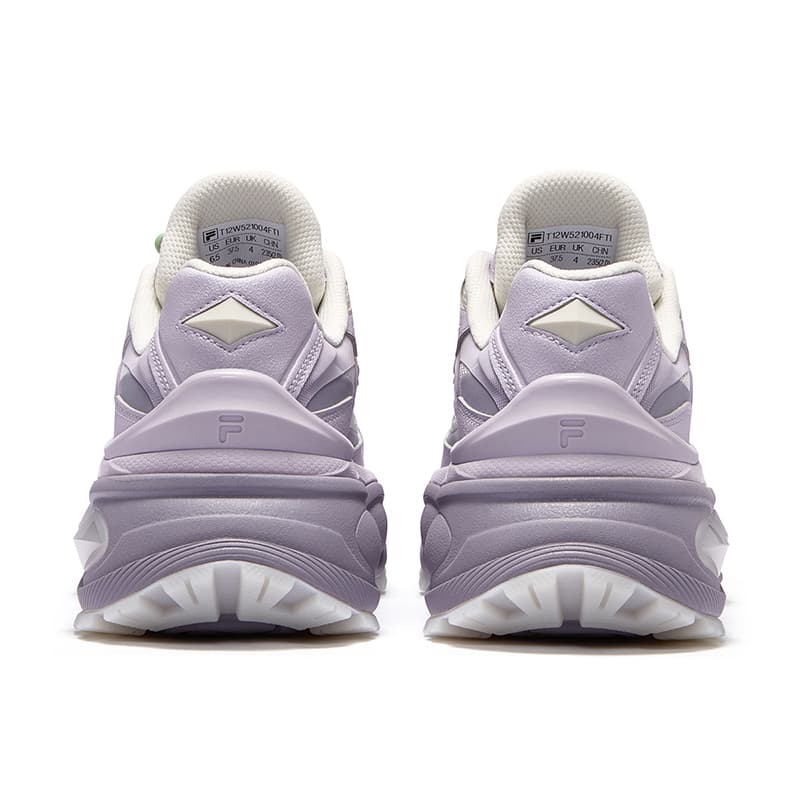 Кроссовки FILA FUSION BIANCO III Низкий Топ Повседневная Обувь Женская Белый Фиолетовый - изображение 4