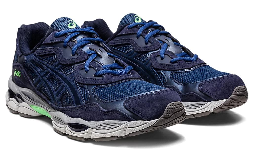 Кроссовки Asics Gel NYC Сетчатая ткань кожа искусственная замша амортизация низкий топ повседневная обувь мужской морской синий - изображение 3