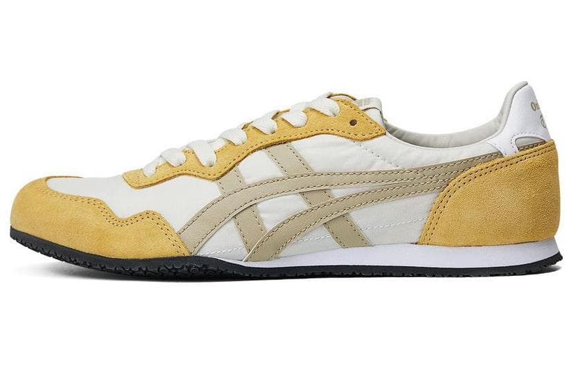 Кроссовки Onitsuka Tiger Serrano противоскользящая устойчивая к истиранию низкий верх повседневная обувь унисекс желтая - изображение 1