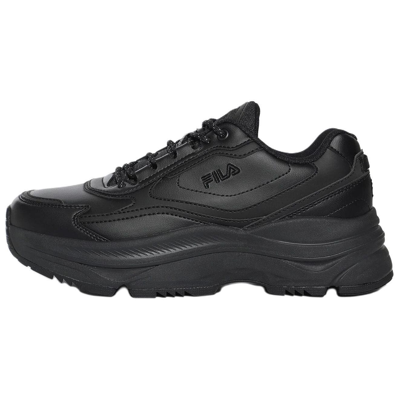 Кроссовки FILA Wavy Day Мягкий и Комфортный Устойчивый к Износу Низкий Топ Повседневная Обувь Унисекс Черный - изображение 1