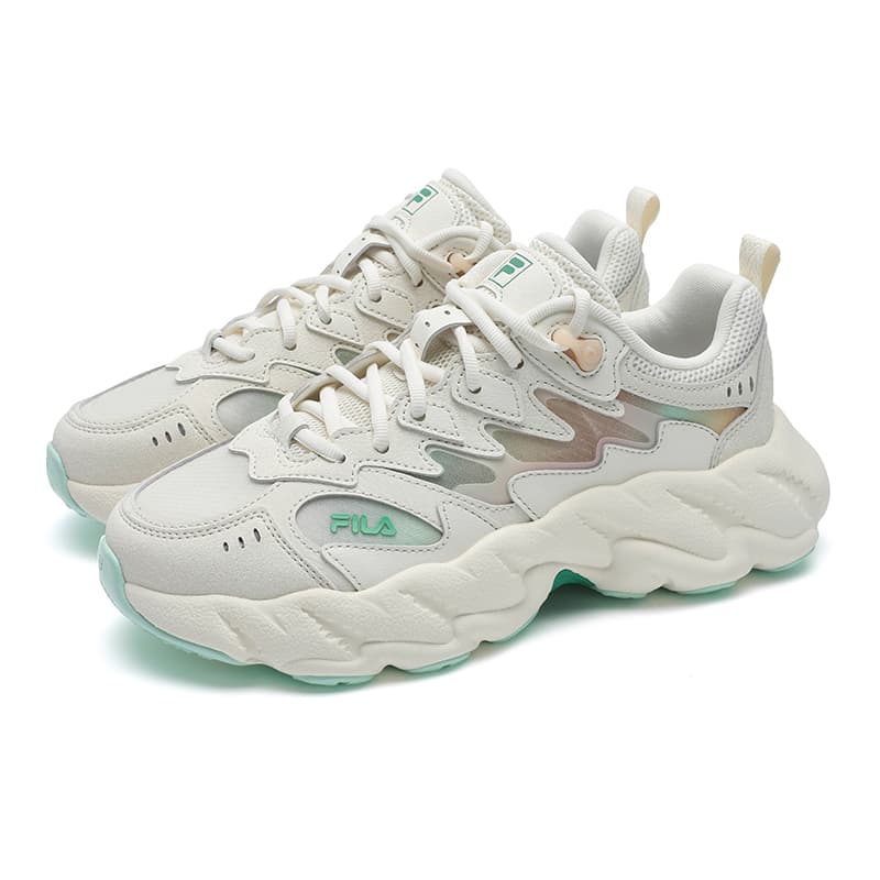 Кроссовки FILA FERN 2 Fern Sneakers 2,0 Низкий Топ Повседневная Обувь Женская Белый Зеленый - изображение 3