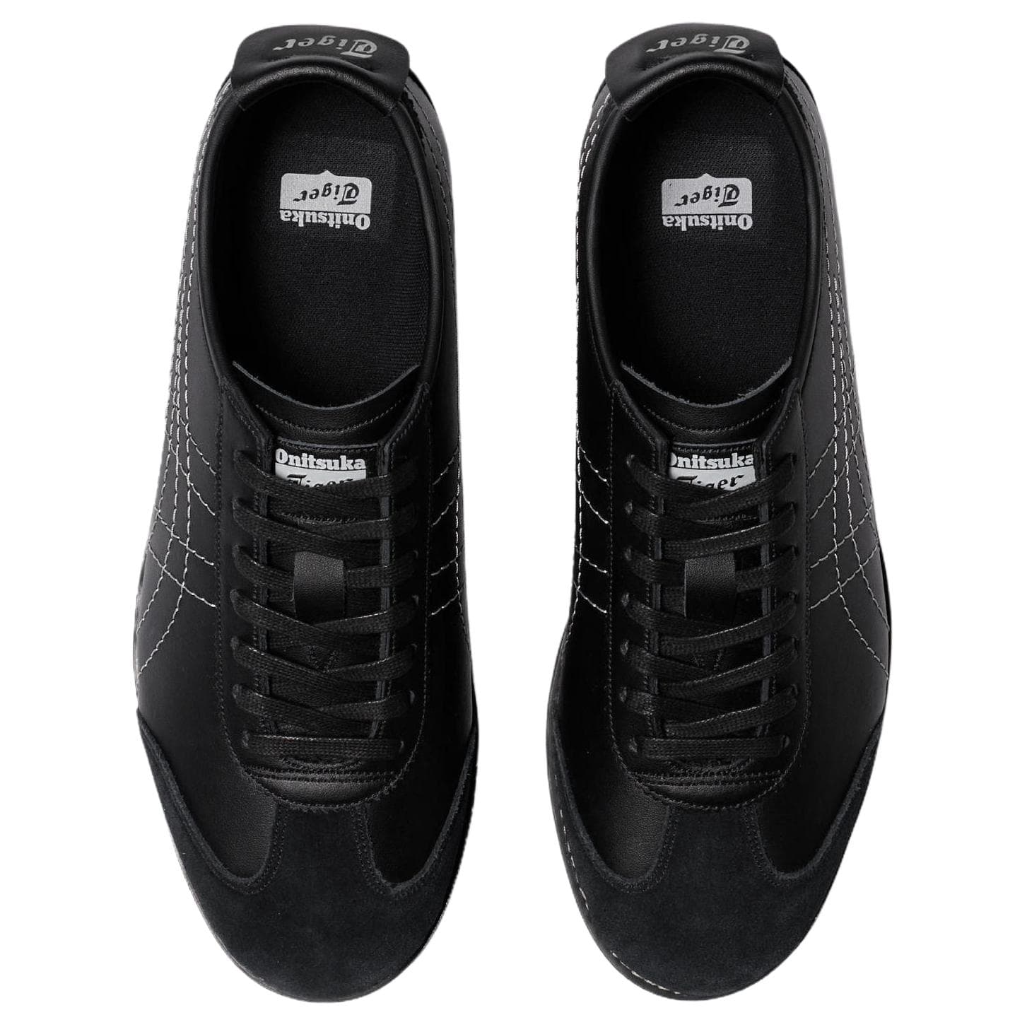 Кроссовки Onitsuka Tiger MEXICO 66 Противоскользящая Устойчивая к истиранию Низкий Топ Повседневная Обувь Унисекс Черная - изображение 3