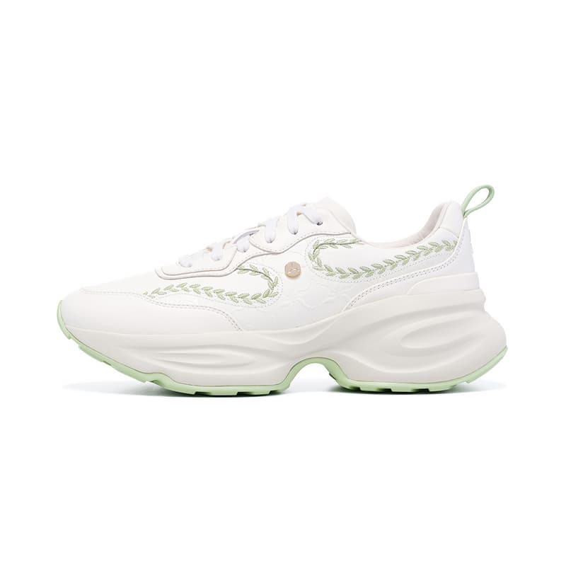 Кроссовки LI NING 1990 Classic Collection Противоскользящая Устойчивая к истиранию Покрытие Низкий Верх Повседневная Обувь Женская - изображение 1