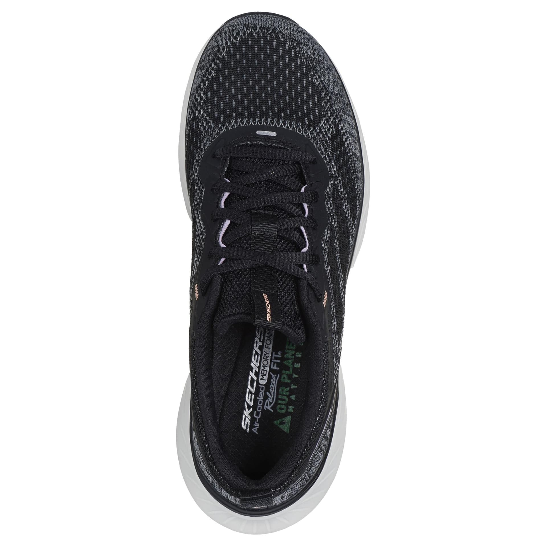 Кроссовки Skechers Relaxed Fit Низкий Топ Повседневная Обувь Женская Черная - изображение 4
