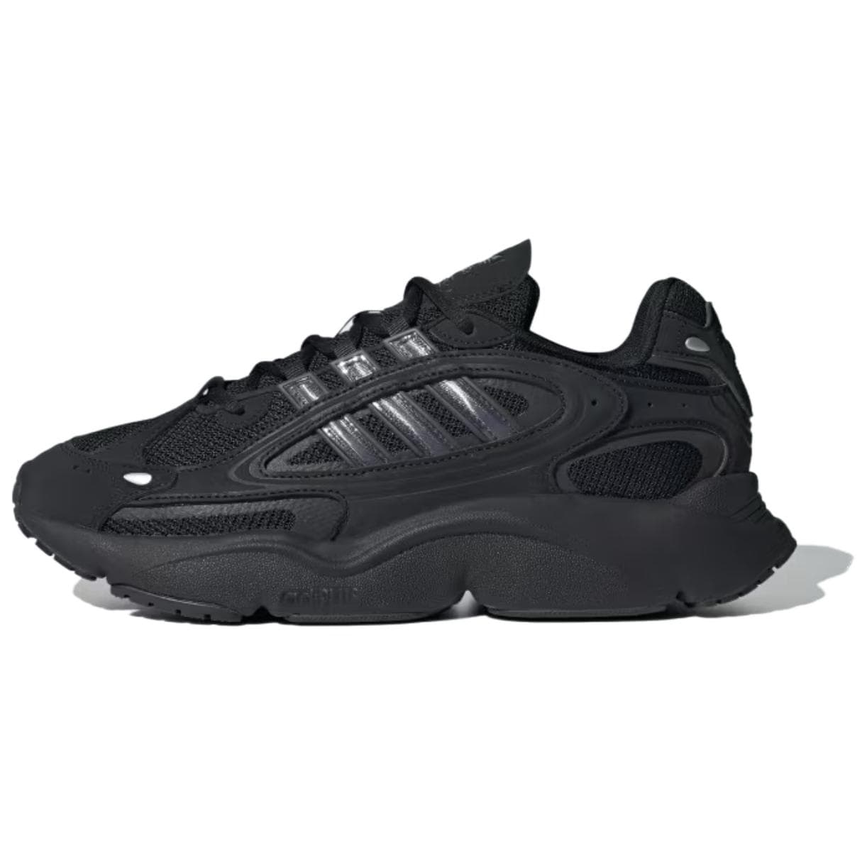 Кроссовки Adidas Originals Ozmillen Кожа Дышащий Устойчивый к истиранию Низкий Верх Повседневная Обувь Унисекс Черный - изображение 1