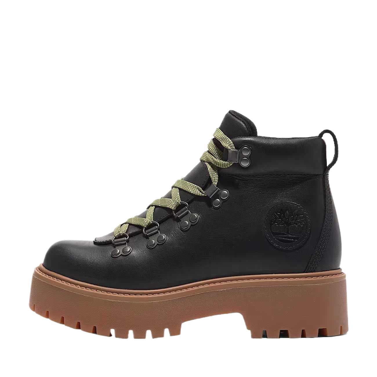 Ботинки Timberland Stone Street кожа армейские ботинки для женщин черные длина до щиколотки - изображение 1