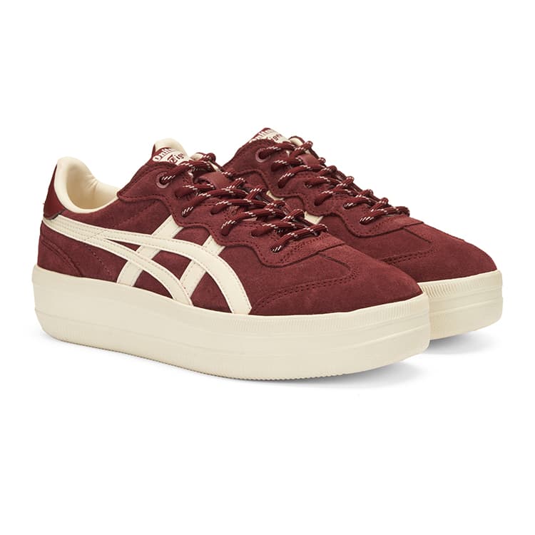 Кроссовки Onitsuka Tiger TOKUTEN CHUNK Low Топ Повседневная обувь Унисекс Бургундский - изображение 3