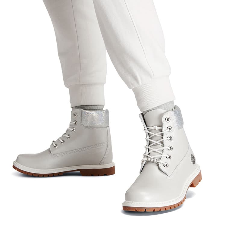 Ботинки Timberland 6 Inch Light Grey - изображение 8