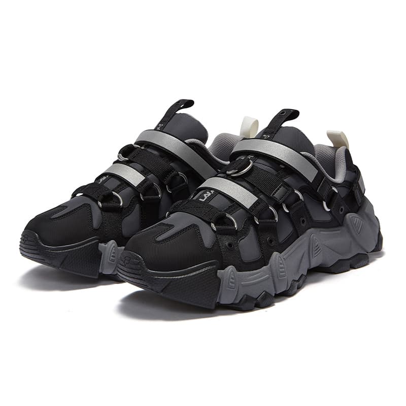 Кроссовки PERKS AND MINI x FILA FUSION Exocet ii Низкий Топ Повседневная Обувь Мужская Тень Черный Серый Черный - изображение 3