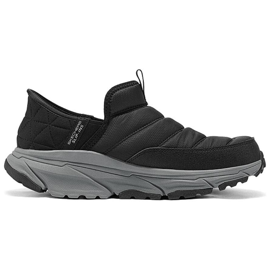 Кроссовки Skechers Износостойкий Термический Низкий Топ Повседневная Обувь Мужская Черный Серый - изображение 2