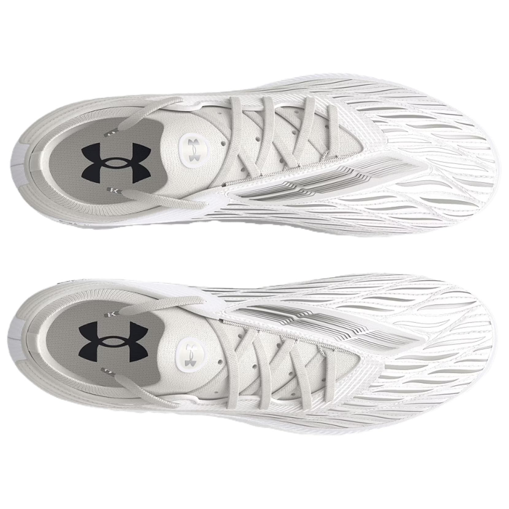 Кроссовки для футбола Under Armour MAGNETICO ELITE 4 FG Твердый Грунт Устойчивые к Износу Футбольные Бутсы Мужские Белые - изображение 3
