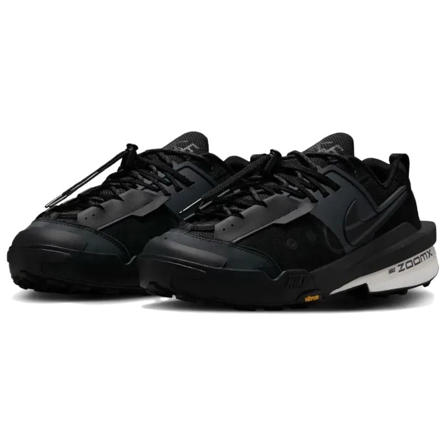 Кроссовки Nike x sacai Zegamadome SP Текстиль Кожа Низкий Топ Повседневная Обувь Мужская Черный Белый - изображение 3