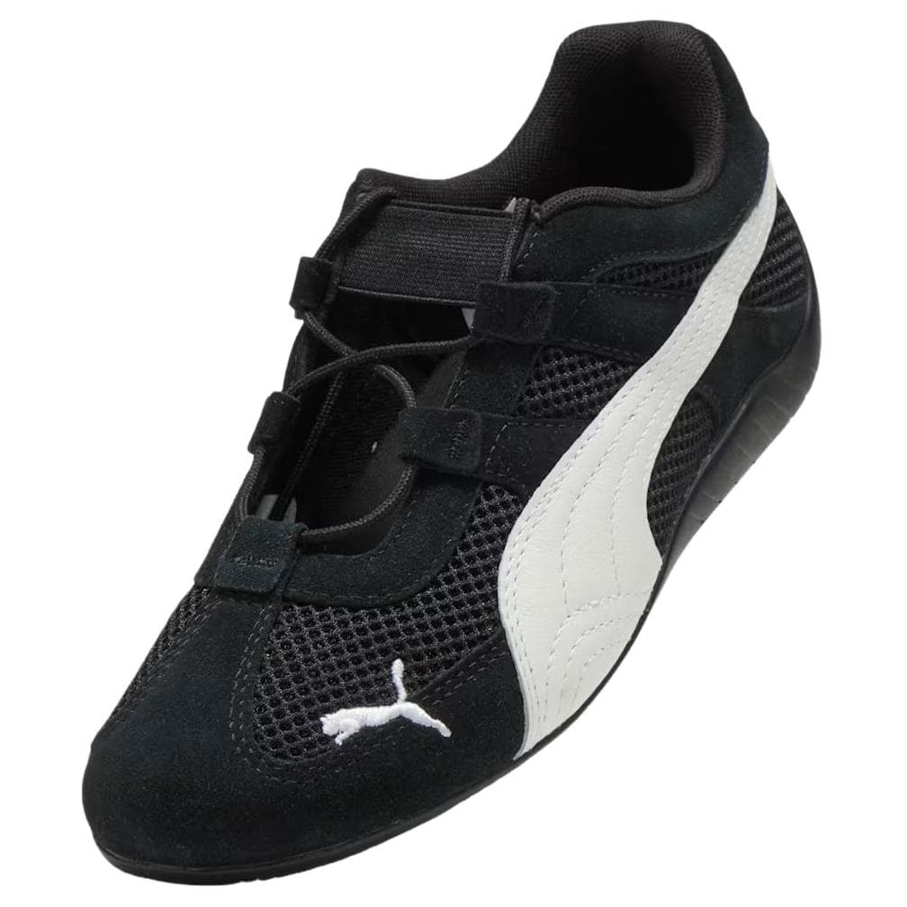 Кроссовки PUMA Speedcat Go Износостойкий Дышащий Низкий Верх Повседневная Обувь Женская Черная - изображение 3