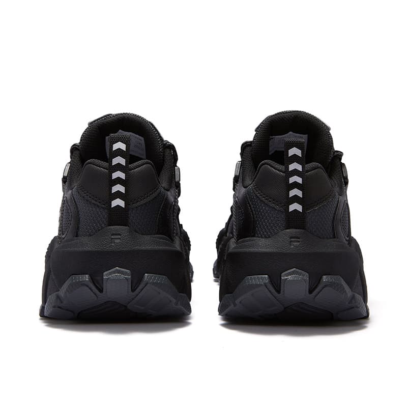 Кроссовки FILA FUSION exocet ii Текстиль Синтетическая кожа Дышащий Низкий верх Повседневная обувь Женский Черный Серый - изображение 4