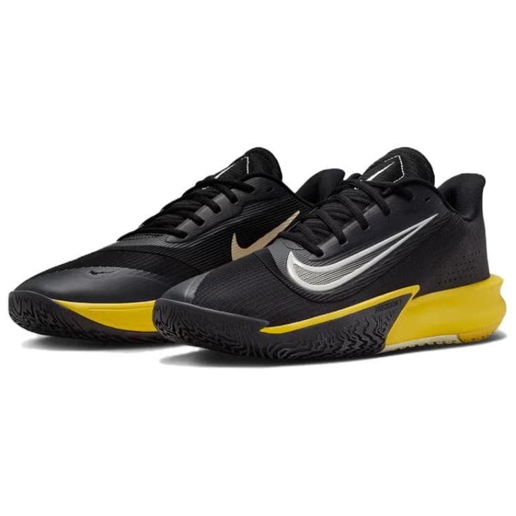 Кроссовки Nike Precision 7 Противоскользящая Устойчивая к истиранию Низкий Топ Повседневная Обувь Мужская Черная - изображение 3