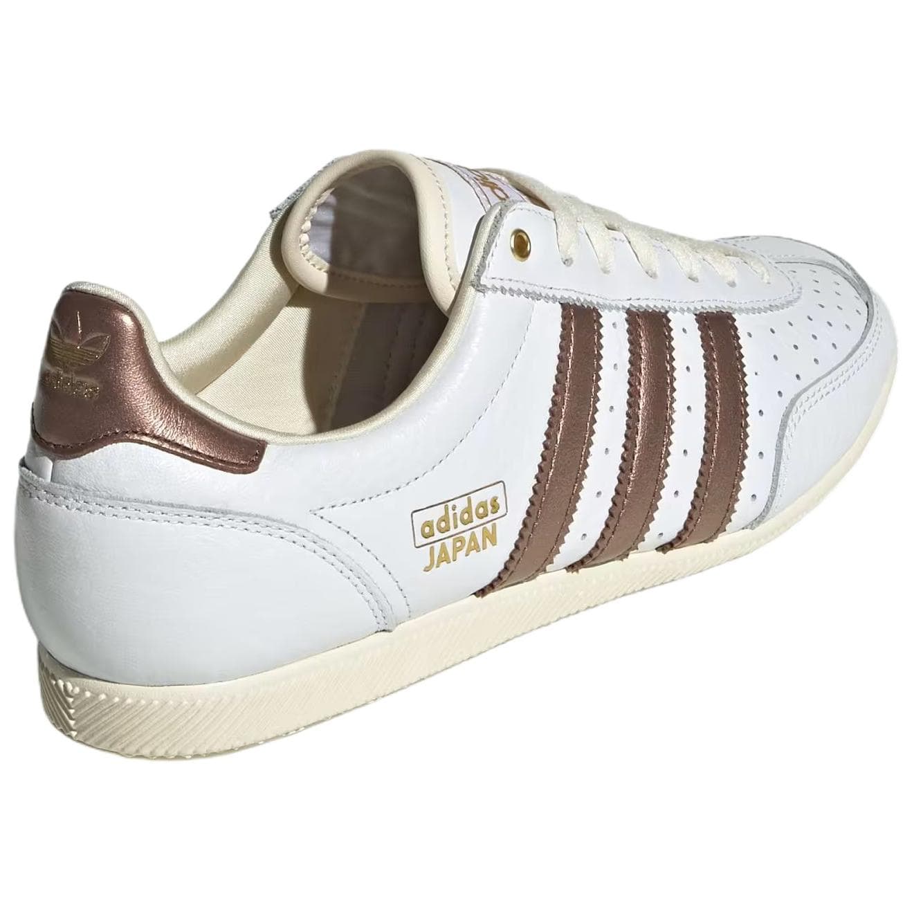 Кроссовки Adidas Originals Япония Устойчивая к истиранию Низкая Повседневная Обувь Женская Белый Коричневый - изображение 4