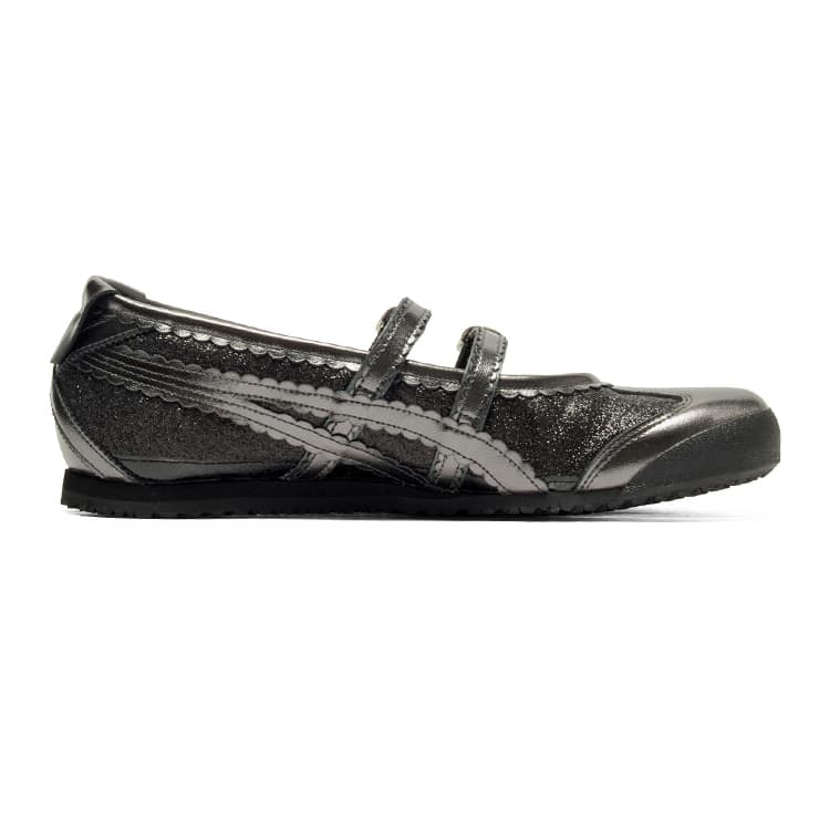 Кроссовки Onitsuka Tiger MEXICO 66 TGRS Низкий Топ Повседневная Обувь Женская Черная Серый - изображение 2