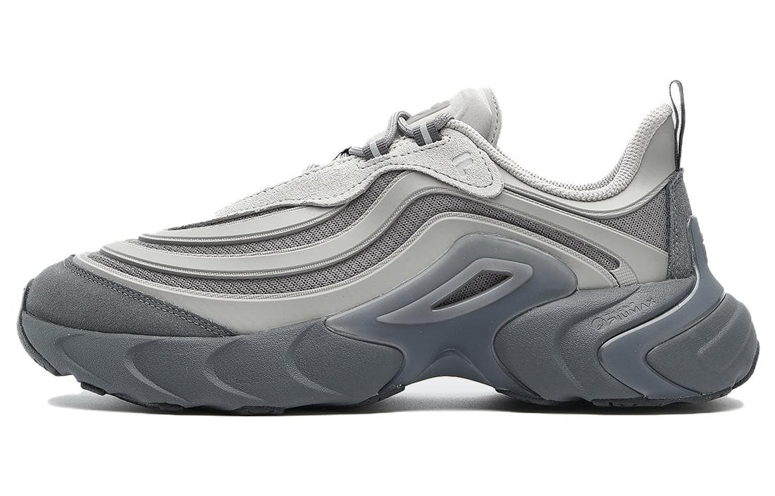 Кроссовки FILA FUSION Ray 4 Текстиль Спилок коровьей кожи Низкий топ Повседневная обувь Мужская Серый Белый - изображение 1