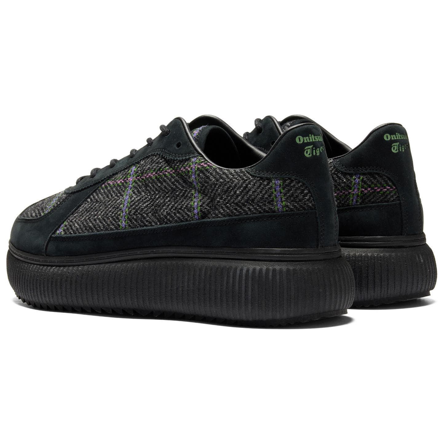 Кроссовки Onitsuka Tiger Delecity Противоскользящая Устойчивая к истиранию Низкий Верх Повседневная Обувь Унисекс Черная - изображение 4