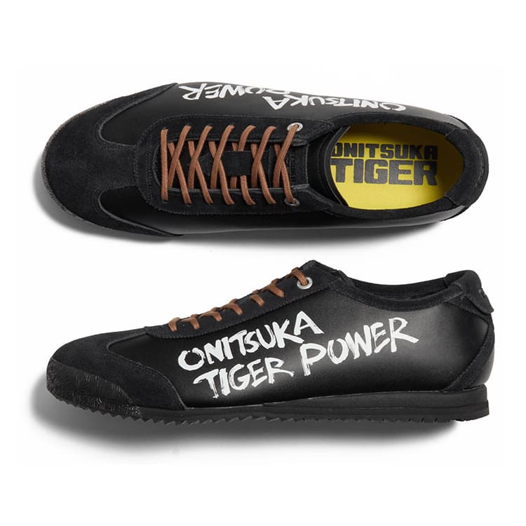 Кроссовки Onitsuka Tiger MEXICO 66 Устойчивая к истиранию Низкая Повседневная Обувь Унисекс Черная - изображение 5