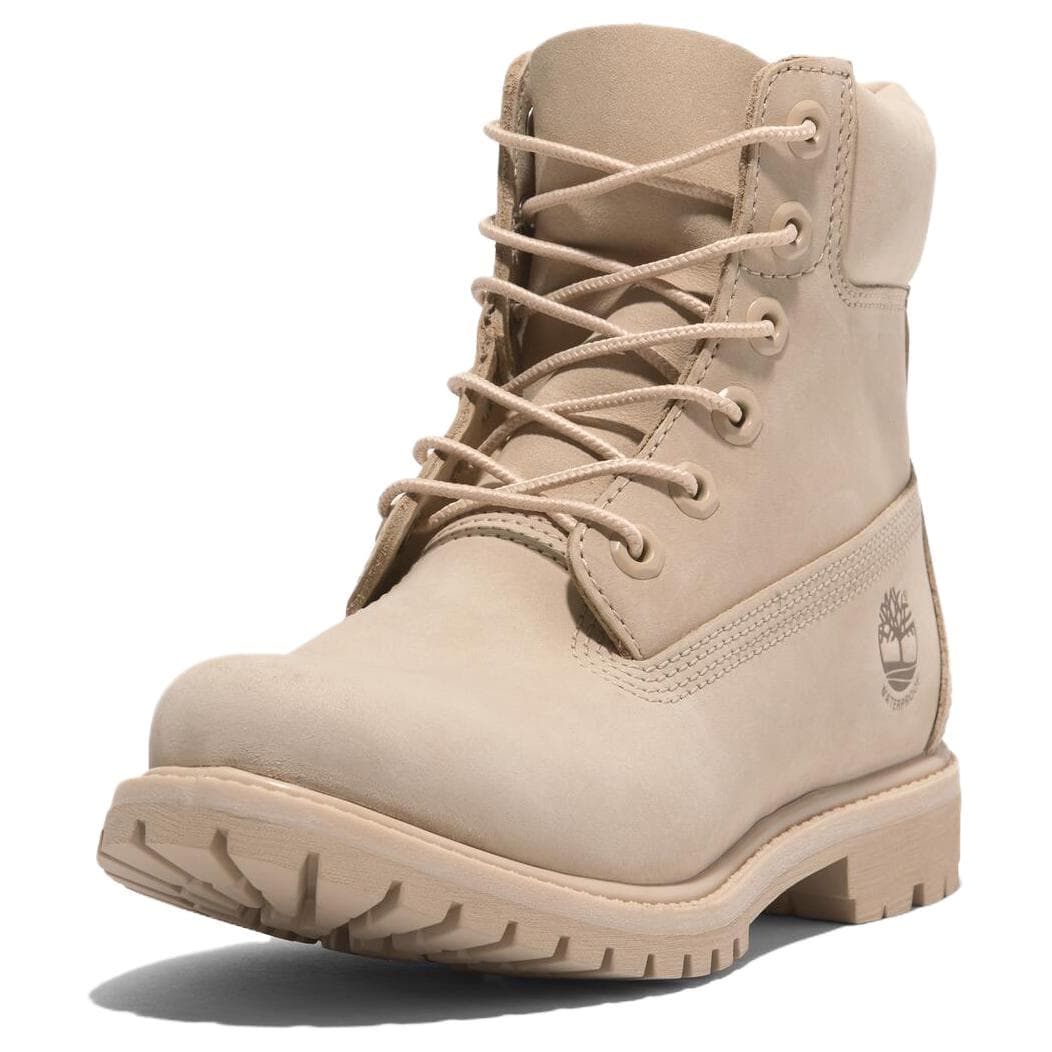 Ботинки Timberland Премиум Короткие Армейские Ботинки Женские Бежевые - изображение 3