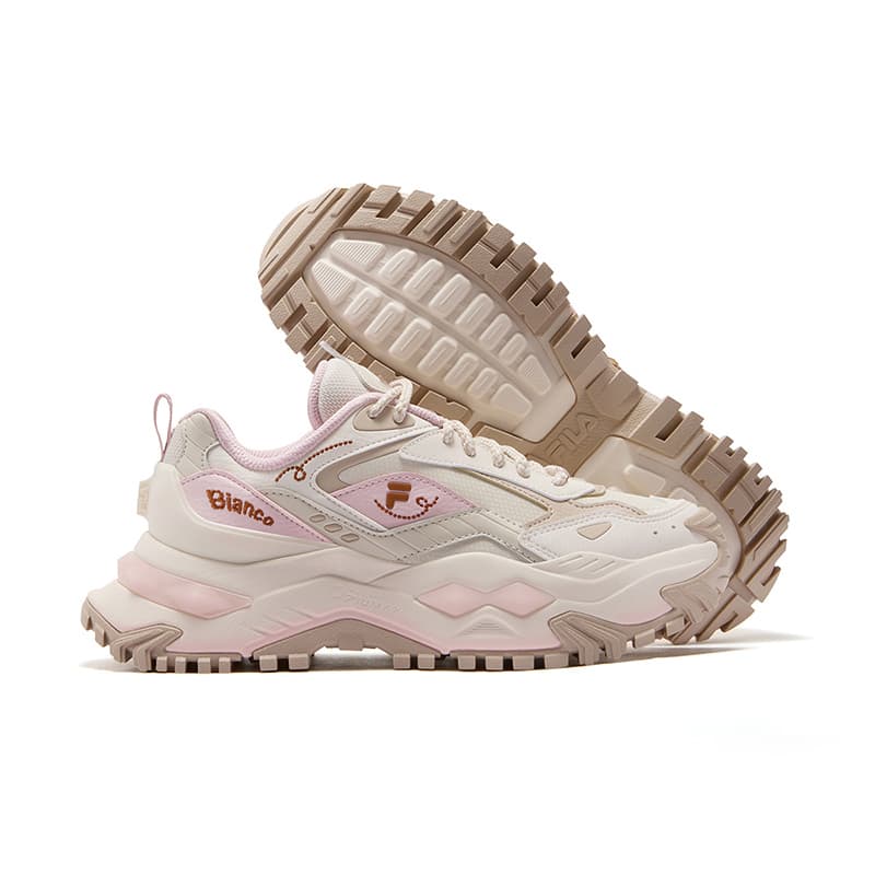 Кроссовки FILA FUSION BIANCO DX Бьянко Обувь Повседневная Женская Кремовый Порошок - изображение 4