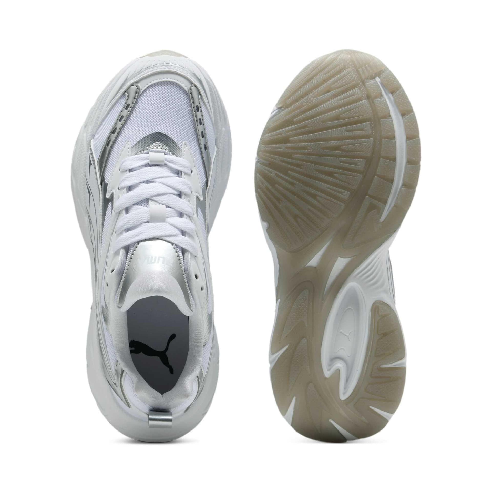 Кроссовки PUMA Morphic Износостойкая и Легкая Низкий Верх Повседневная Обувь Женская Серебряная - изображение 4