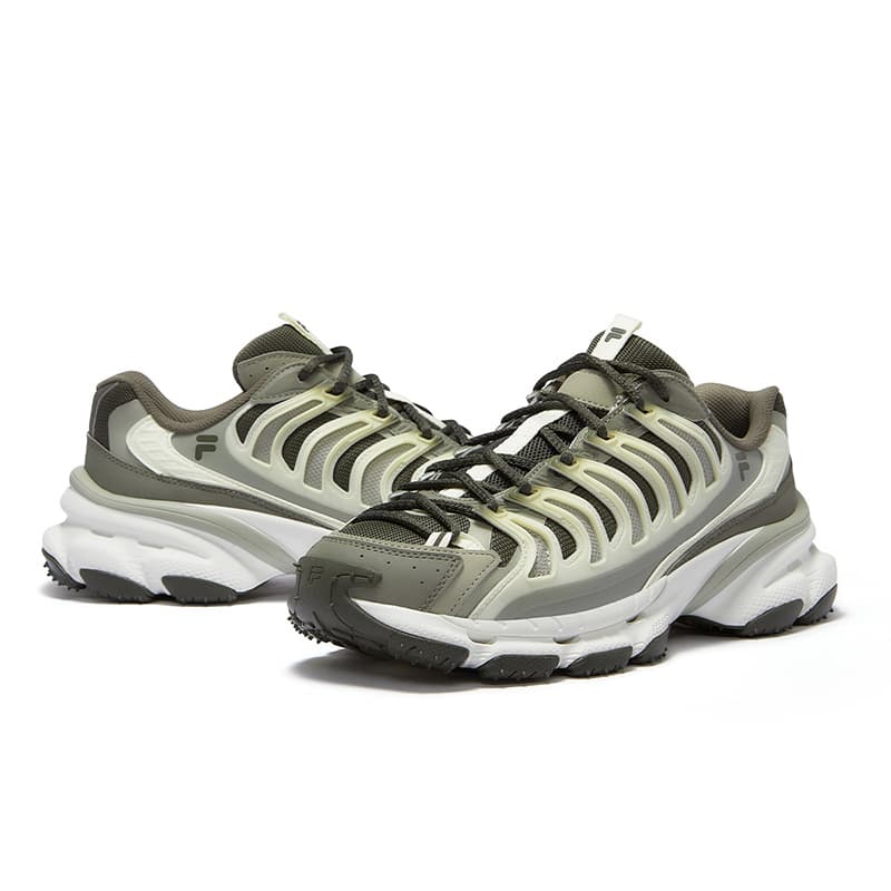 Кроссовки FILA FUSION BRACKET Starship Shoes Низкий Топ Повседневная Обувь Мужская Зеленая - изображение 4