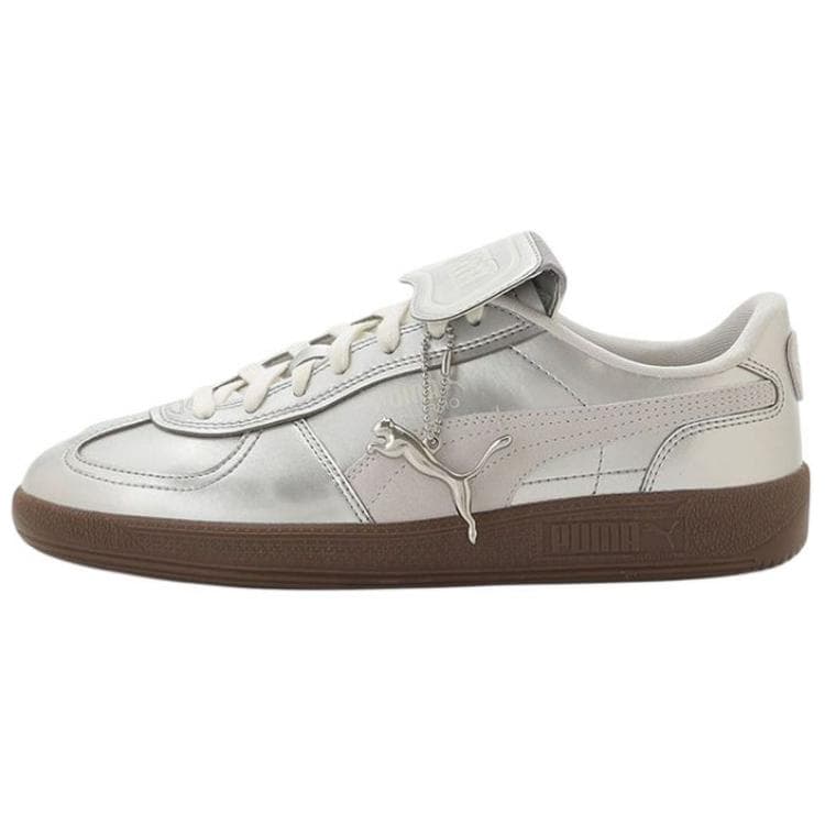 Кроссовки Emmi X PUMA Palermo PREMIUM Устойчивая к истиранию Низкая повседневная обувь для женщин Серебряного цвета - изображение 1