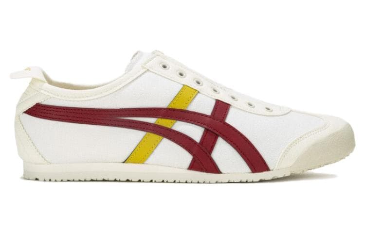 Кроссовки Onitsuka Tiger MEXICO 66 Текстиль Синтетическая кожа Амортизация Противоскользящий Устойчивый к истиранию Низкий верх - изображение 2
