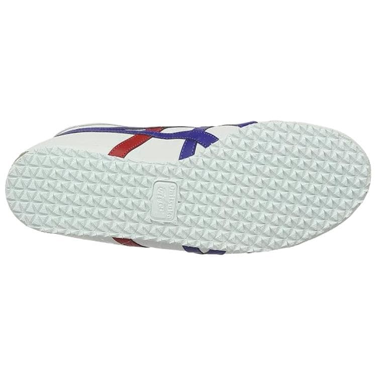 Кроссовки Onitsuka Tiger MEXICO 66 Устойчивый к истиранию Низкий верх Повседневная обувь Унисекс Белый Синий - изображение 6