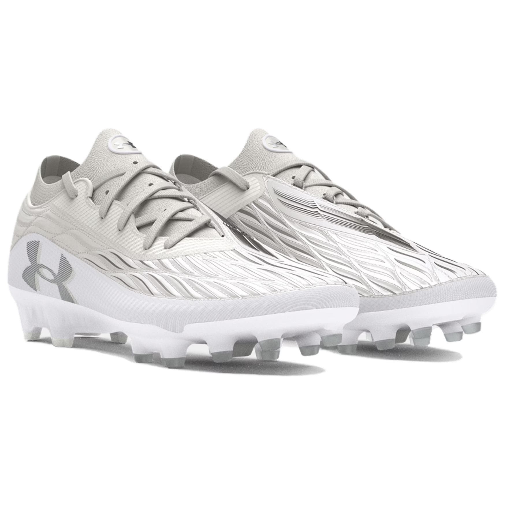 Кроссовки для футбола Under Armour MAGNETICO ELITE 4 FG Твердый Грунт Устойчивые к Износу Футбольные Бутсы Мужские Белые - изображение 2