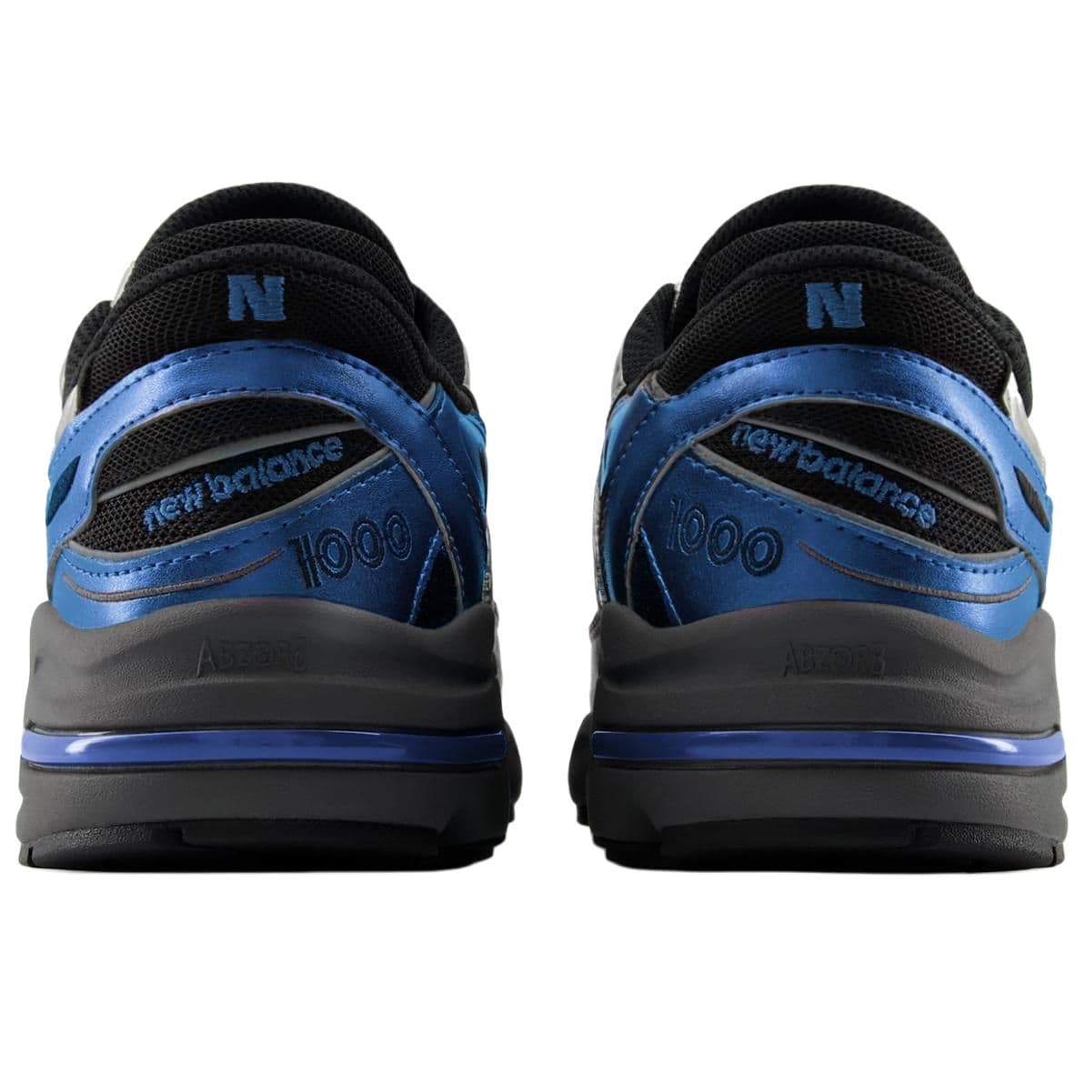 Кроссовки New Balance 1000 Устойчивый к истиранию Низкий Топ Повседневная обувь Унисекс Синий и Серебряный Черный - изображение 6