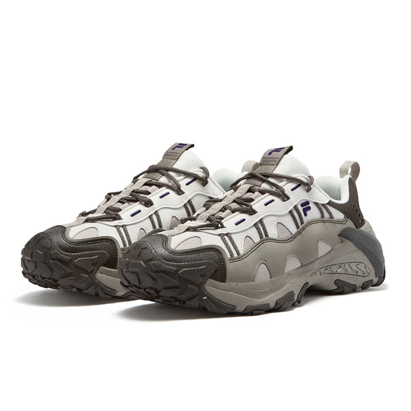 Кроссовки FILA FUSION EXOCET II Mountains Shoe 2 Текстиль Синтетическая кожа Низкий верх Повседневная обувь Мужская Снежно-серый - изображение 3
